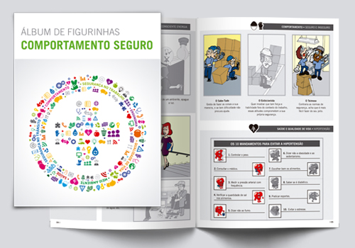 Album de Figurinhas - Comportamento Seguro / cd.STB-034